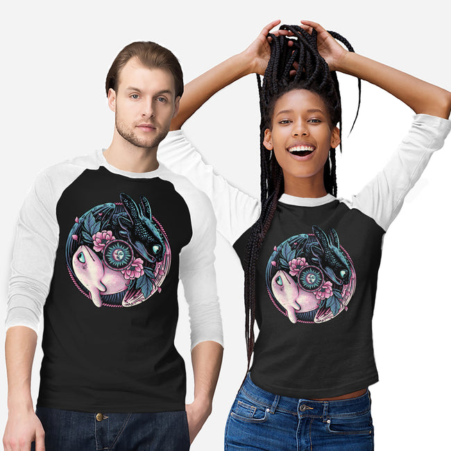 Glowing Light In The Night-Unisex-Baseball-Tee-glitchygorilla