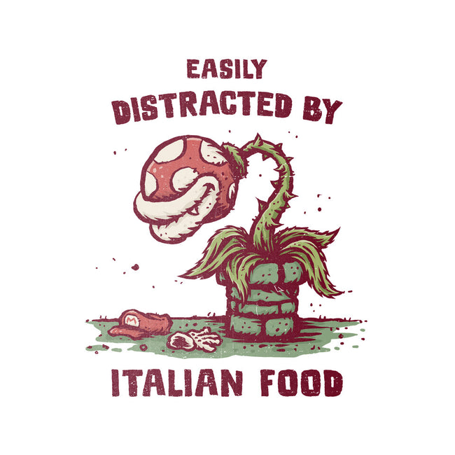 Easily Distracted By Italian Food-Baby-Basic-Onesie-kg07