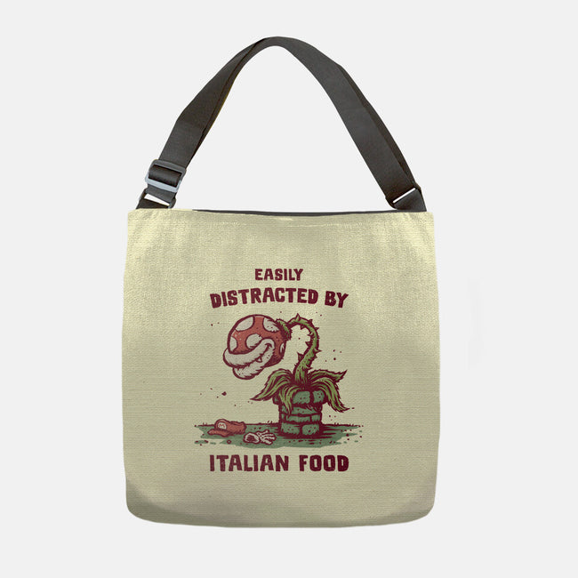 Easily Distracted By Italian Food-None-Adjustable Tote-Bag-kg07