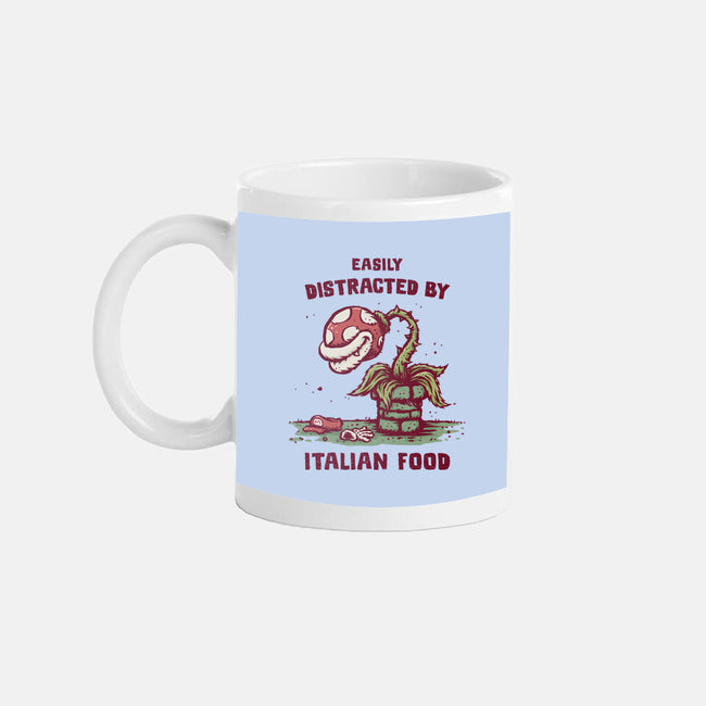 Easily Distracted By Italian Food-None-Mug-Drinkware-kg07