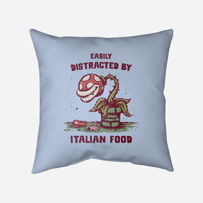 Easily Distracted By Italian Food-None-Removable Cover w Insert-Throw Pillow-kg07