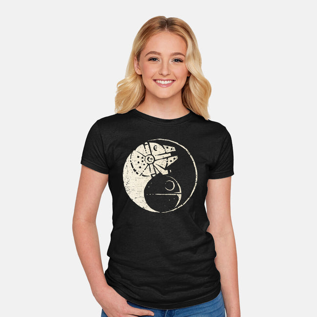 Balancing The Force-Womens-Fitted-Tee-kg07