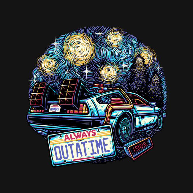 Always Outatime-None-Fleece-Blanket-glitchygorilla