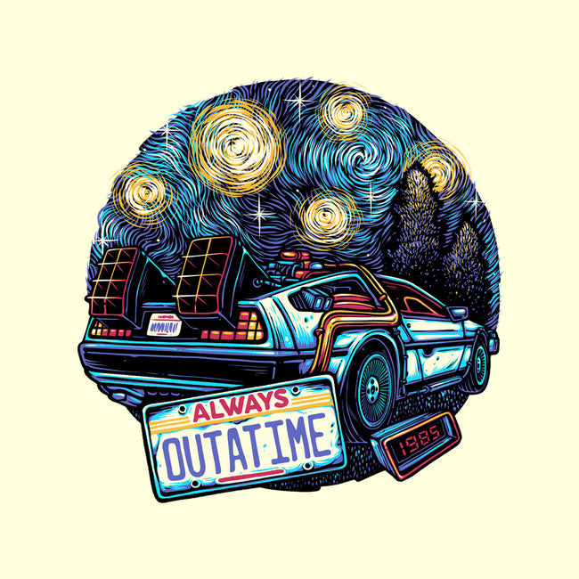 Always Outatime-None-Polyester-Shower Curtain-glitchygorilla