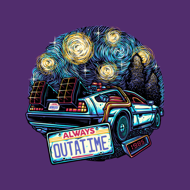 Always Outatime-Unisex-Kitchen-Apron-glitchygorilla