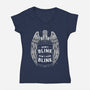 Don't Ever Blink-Womens-V-Neck-Tee-yumie