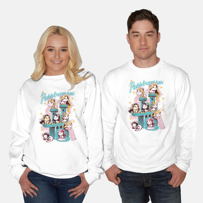 Purrincess-Unisex-Crew Neck-Sweatshirt-yumie