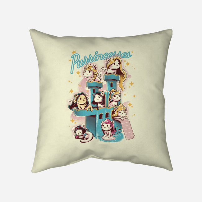 Purrincess-None-Removable Cover w Insert-Throw Pillow-yumie