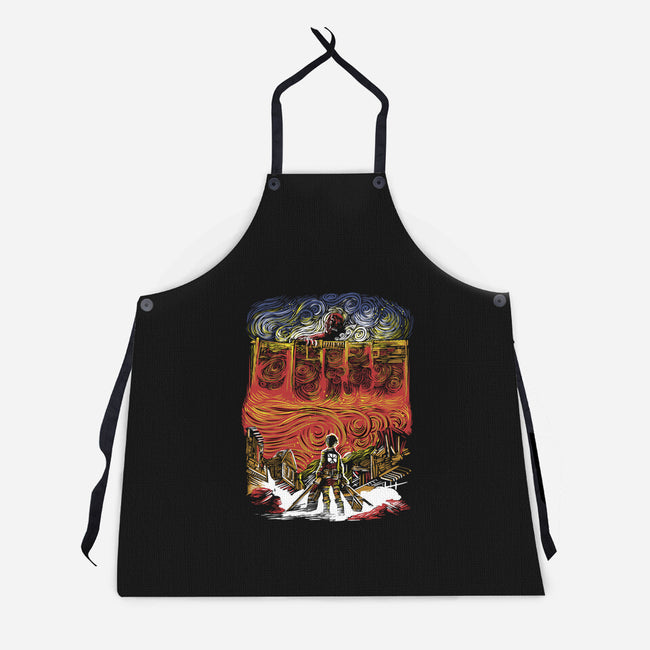 Starry Titan-Unisex-Kitchen-Apron-zascanauta