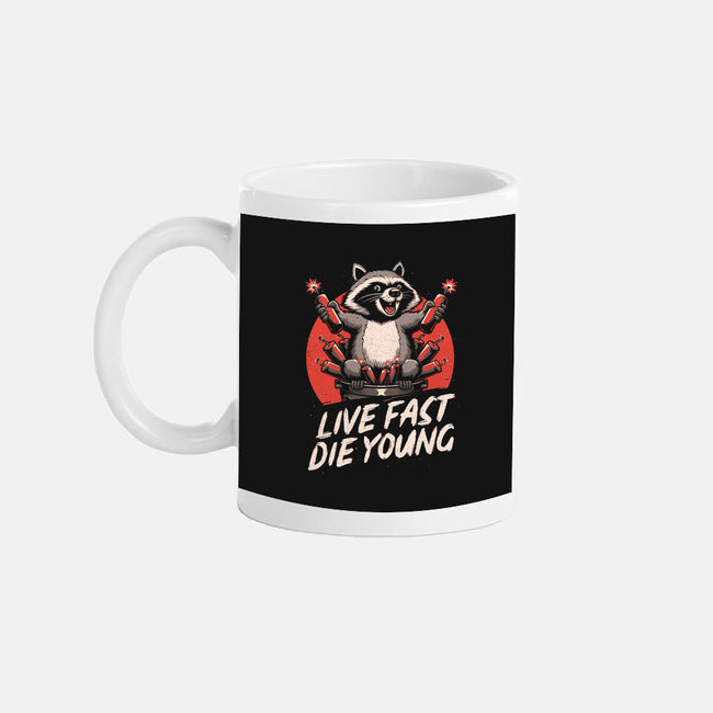 Raccoon Garbage Chaos-None-Mug-Drinkware-Studio Mootant