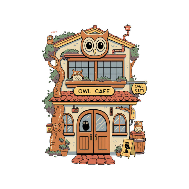 Owl Cafe-Unisex-Basic-Tee-vp021