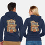 Owl Cafe-Unisex-Zip-Up-Sweatshirt-vp021