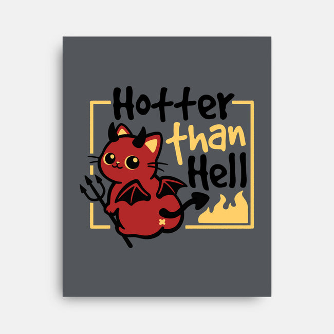 Cat Hotter Than Hell-None-Stretched-Canvas-NemiMakeit