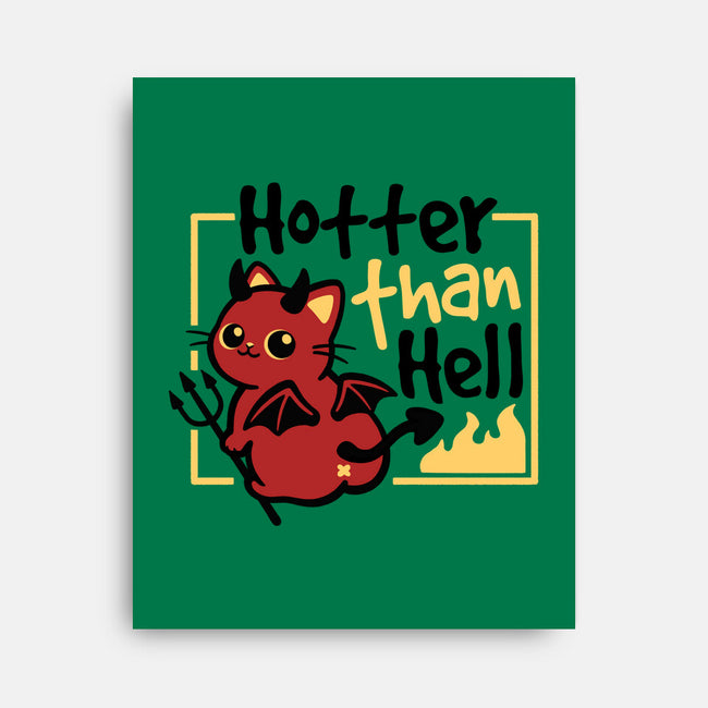 Cat Hotter Than Hell-None-Stretched-Canvas-NemiMakeit