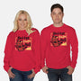 Cat Hotter Than Hell-Unisex-Crew Neck-Sweatshirt-NemiMakeit