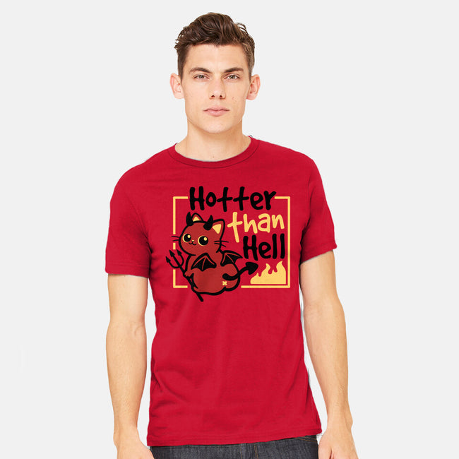 Cat Hotter Than Hell-Mens-Heavyweight-Tee-NemiMakeit