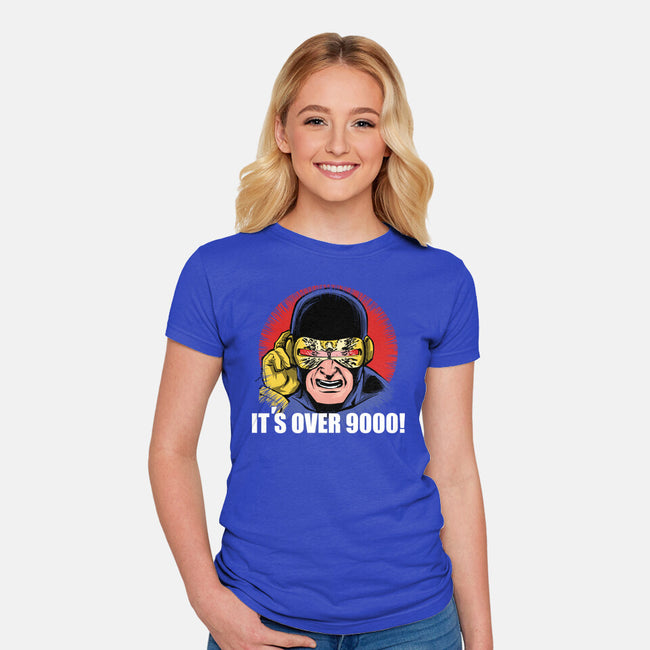 Phoenix It's Over 9000-Womens-Fitted-Tee-zascanauta