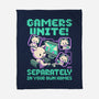 Gamers United-None-Fleece-Blanket-worlddominationforcats