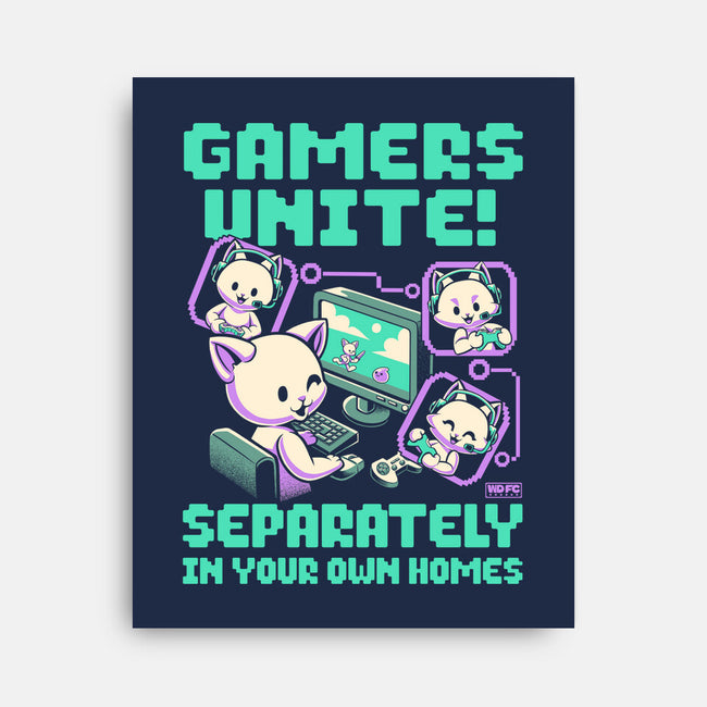 Gamers United-None-Stretched-Canvas-worlddominationforcats