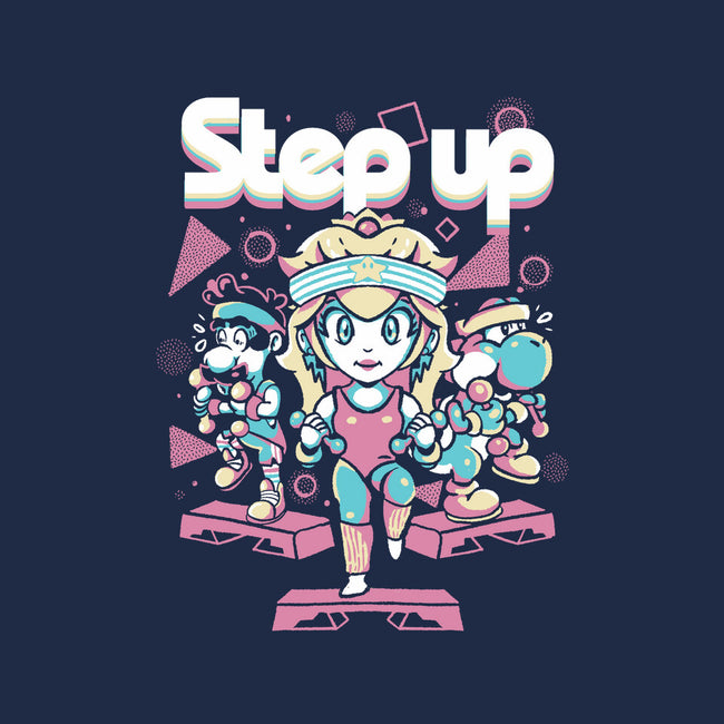 Step Up Peach-Unisex-Crew Neck-Sweatshirt-Sketchdemao