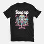 Step Up Peach-Unisex-Basic-Tee-Sketchdemao