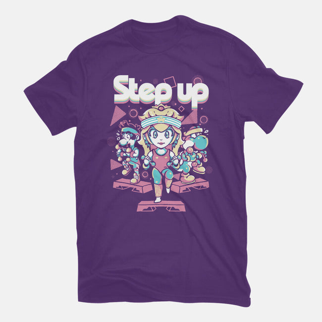 Step Up Peach-Mens-Basic-Tee-Sketchdemao