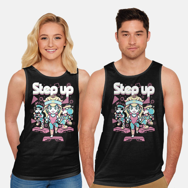 Step Up Peach-Unisex-Basic-Tank-Sketchdemao