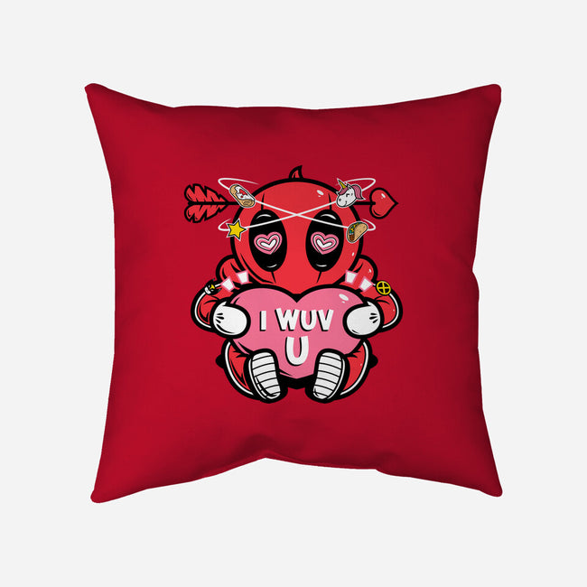 I Wuv You-None-Removable Cover w Insert-Throw Pillow-krisren28