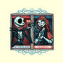 Skeleton Romance-Mens-Premium-Tee-glitchygorilla