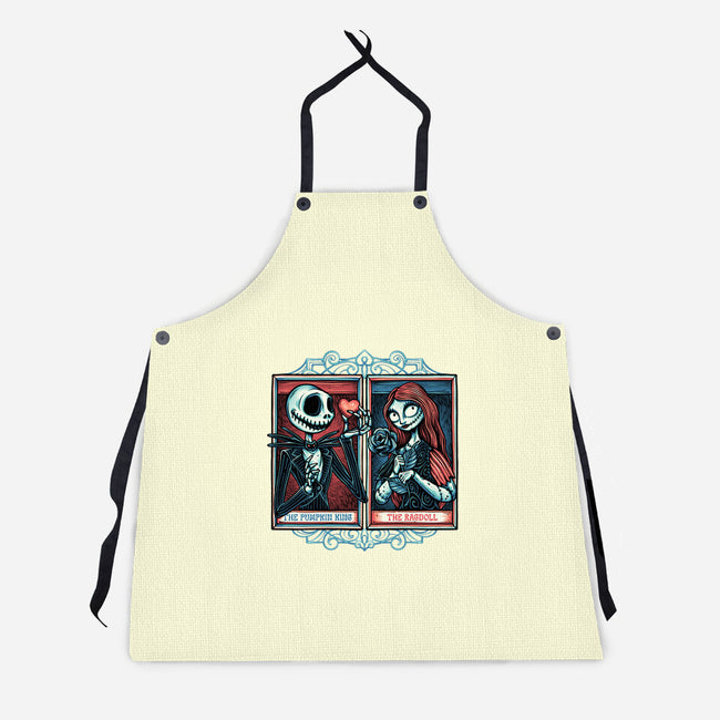 Skeleton Romance-Unisex-Kitchen-Apron-glitchygorilla