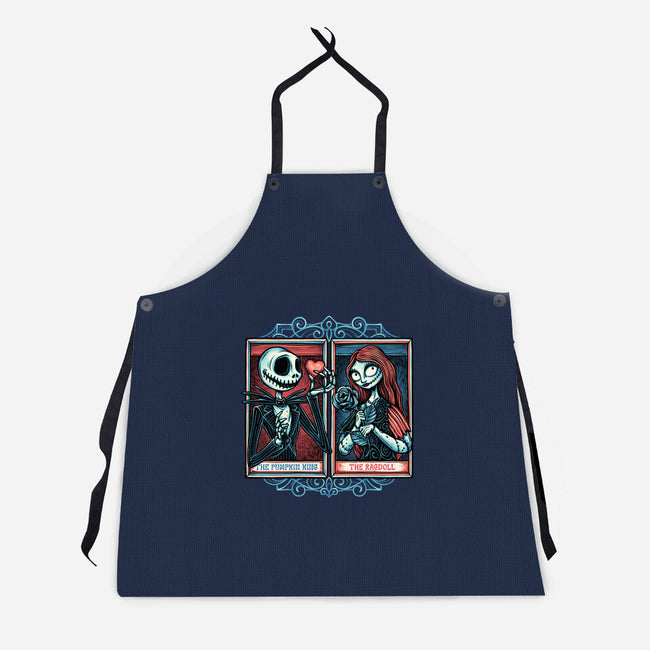 Skeleton Romance-Unisex-Kitchen-Apron-glitchygorilla