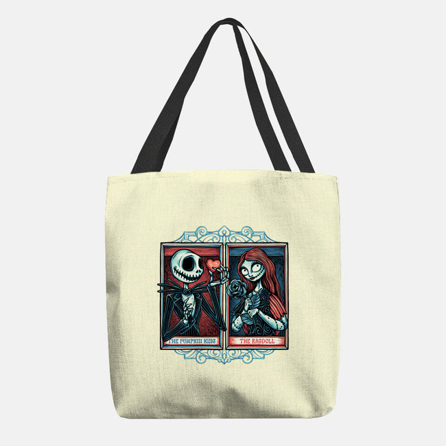 Skeleton Romance-None-Basic Tote-Bag-glitchygorilla