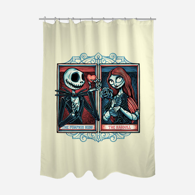 Skeleton Romance-None-Polyester-Shower Curtain-glitchygorilla