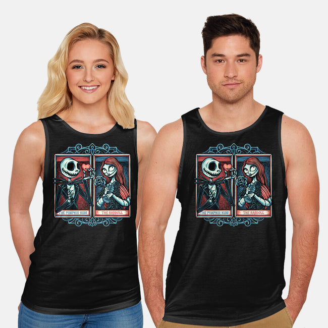 Skeleton Romance-Unisex-Basic-Tank-glitchygorilla