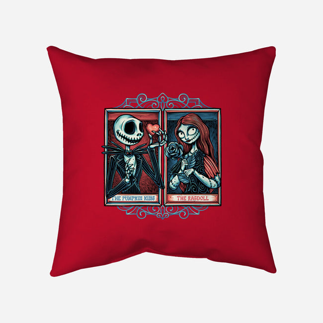 Skeleton Romance-None-Removable Cover w Insert-Throw Pillow-glitchygorilla