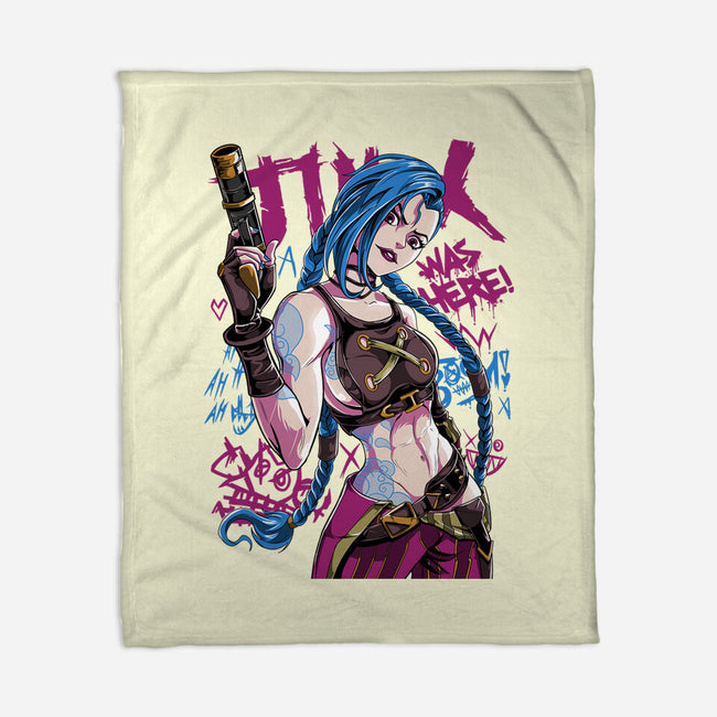 Blue Hair Was Here-None-Fleece-Blanket-Nihon Bunka