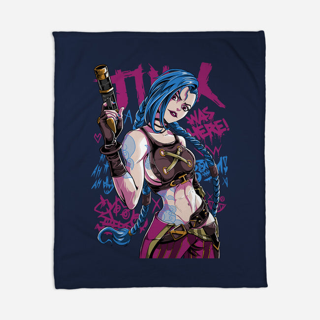 Blue Hair Was Here-None-Fleece-Blanket-Nihon Bunka