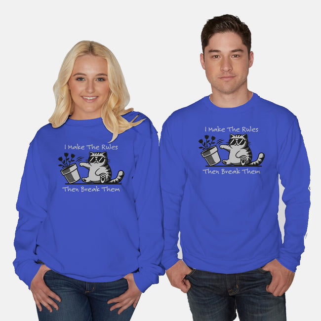 I Make The Rules-Unisex-Crew Neck-Sweatshirt-Herk Up Tees