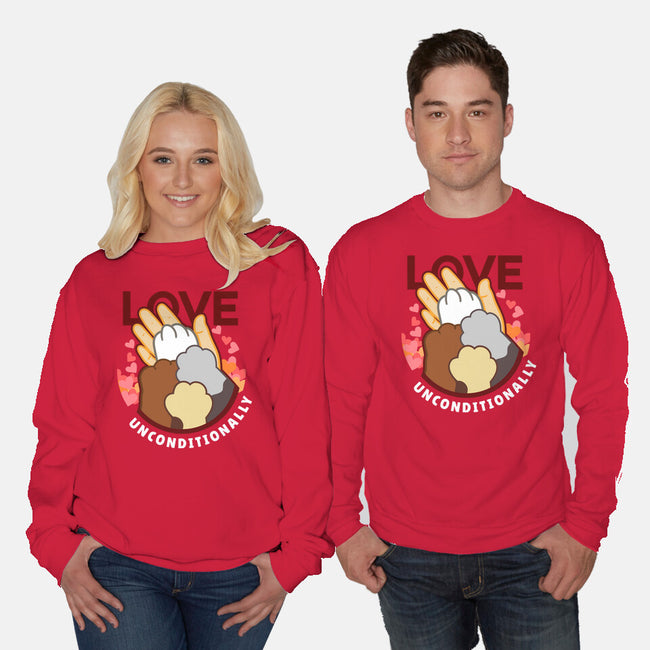 Love Unconditionally-Unisex-Crew Neck-Sweatshirt-bloomgrace28