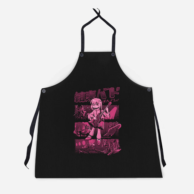 Girl Rock Band-Unisex-Kitchen-Apron-giovanagiberti