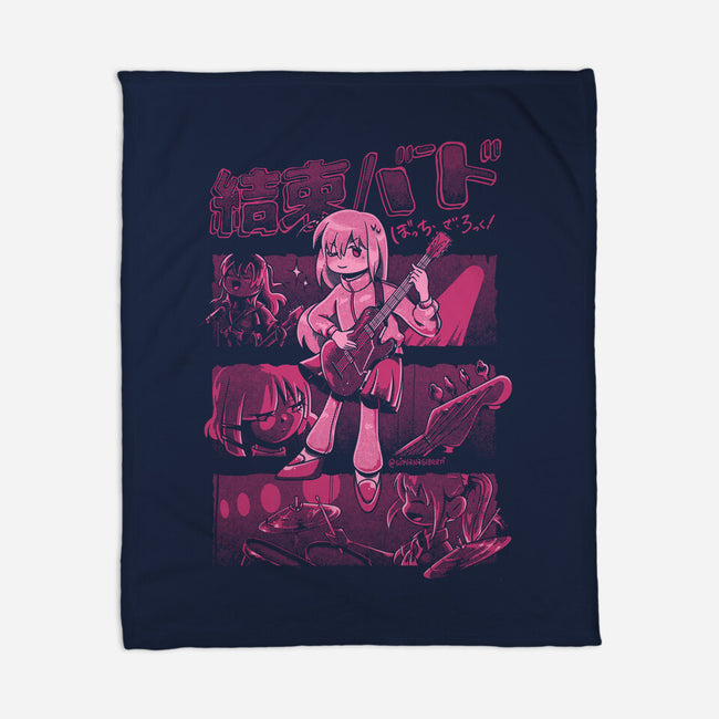 Girl Rock Band-None-Fleece-Blanket-giovanagiberti