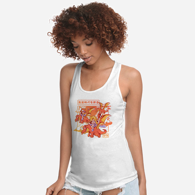 Flying To An Adventure-Womens-Racerback-Tank-Sketchdemao