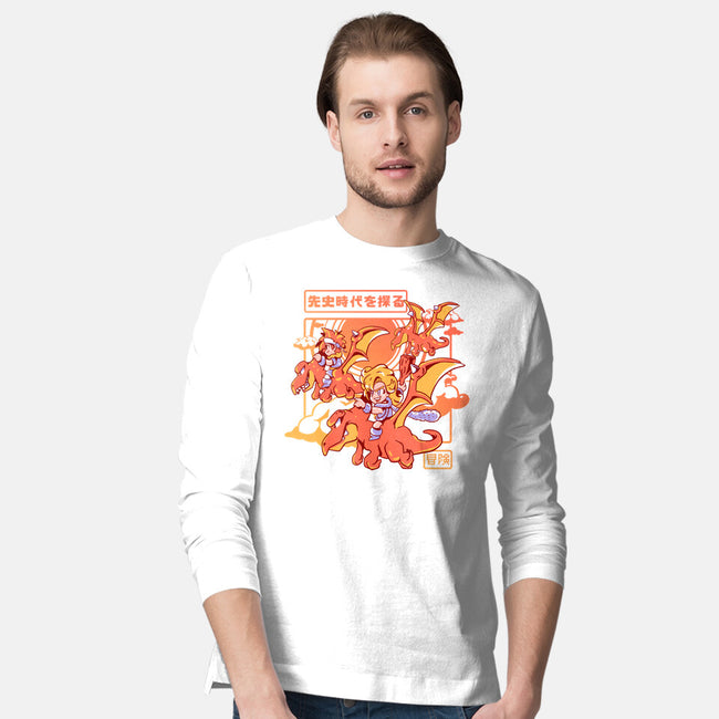 Flying To An Adventure-Mens-Long Sleeved-Tee-Sketchdemao