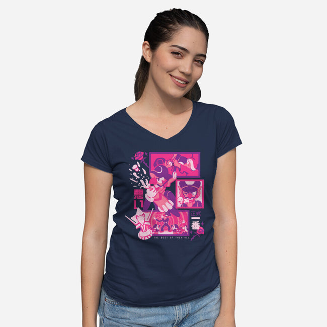 The Best Of Them All-Womens-V-Neck-Tee-Sketchdemao