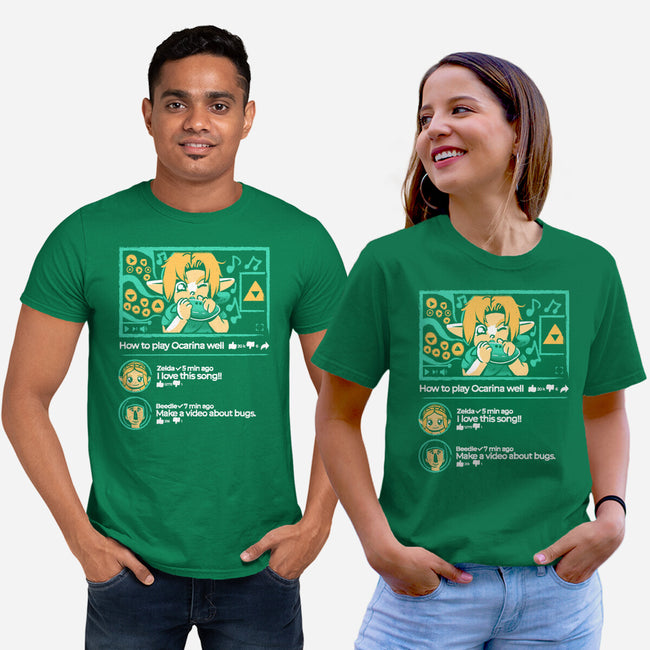 How To Play Ocarina Well-Unisex-Basic-Tee-Sketchdemao