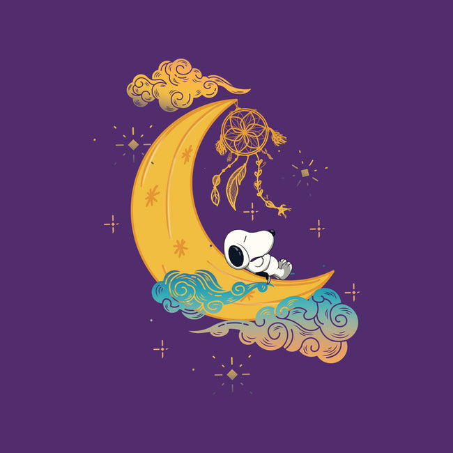 Snoopy Moon-None-Stretched-Canvas-MaxoArt