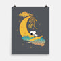 Snoopy Moon-None-Matte-Poster-MaxoArt