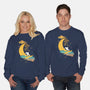 Snoopy Moon-Unisex-Crew Neck-Sweatshirt-MaxoArt