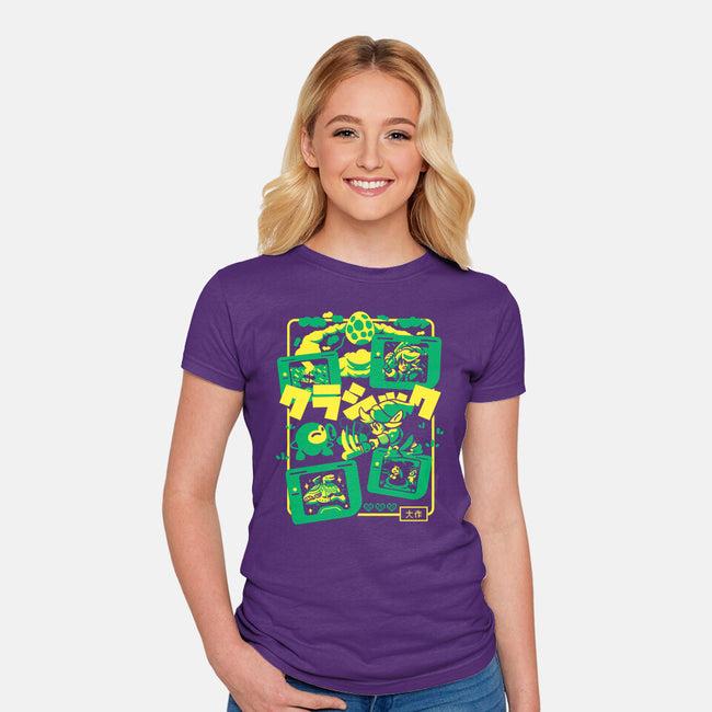 Hero Awakes-Womens-Fitted-Tee-Sketchdemao