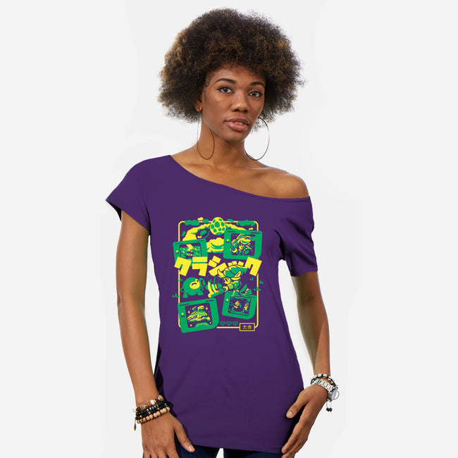 Hero Awakes-Womens-Off Shoulder-Tee-Sketchdemao